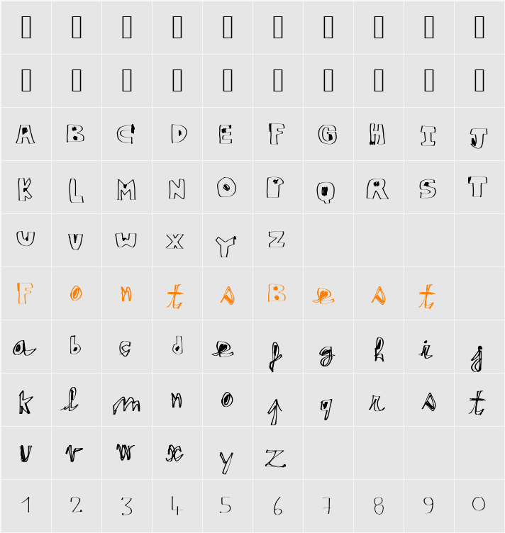 Yo Character Map