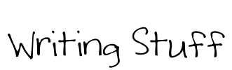 Writing Stuff Font Image