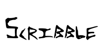 Scribble Font Image