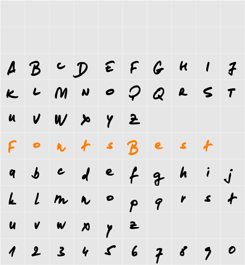 loremipsum Character Map