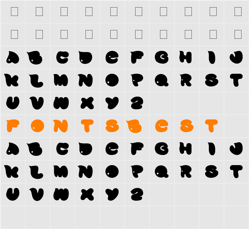 david Character Map