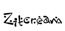 Zitcream Font Image