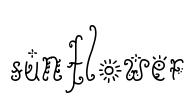 Sunflower Font Image