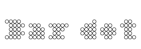 Bar dot Font Image