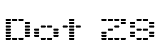 Dot 28 Font Image