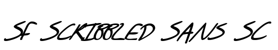 SF Scribbled Sans SC Font Image
