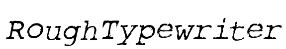 RoughTypewriter Font Image