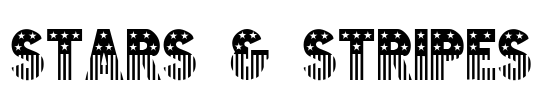 Stars & Stripes Font Image
