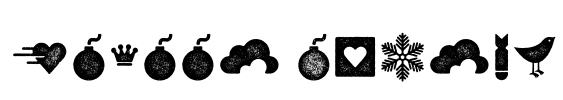 Veneer Extras Font Image