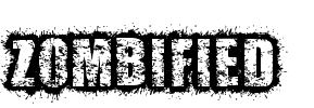 ZOMBIFIED Font Image