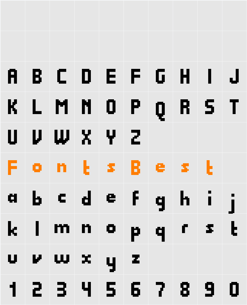 Quadrit Character Map