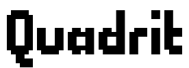 Quadrit Font Image