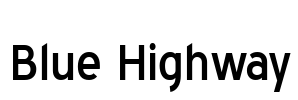 Blue Highway Font Image