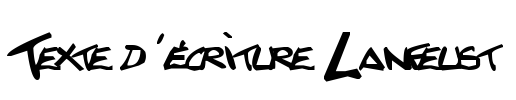 Texte d'écriture Lanfeust
