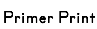 Primer Print Font Image