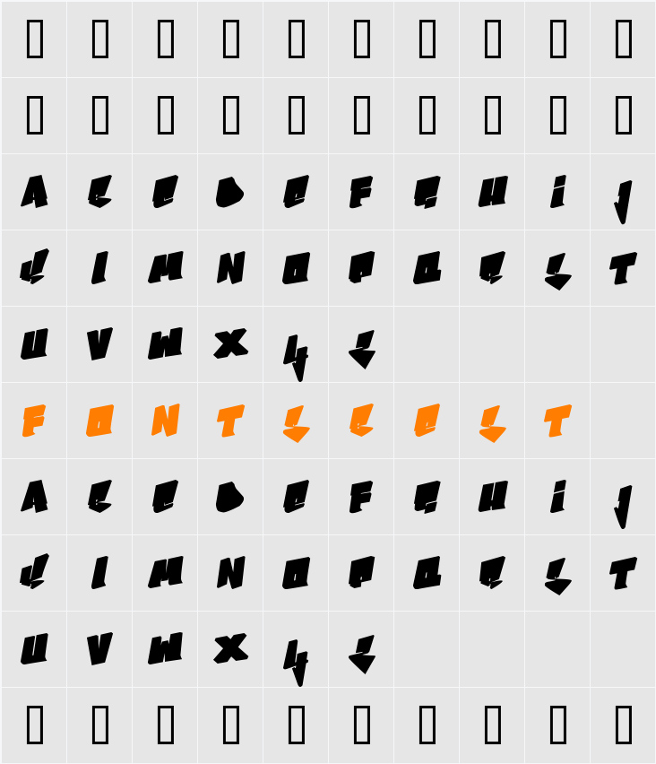 Bboy Character Map