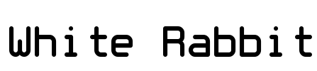 White Rabbit Font Image