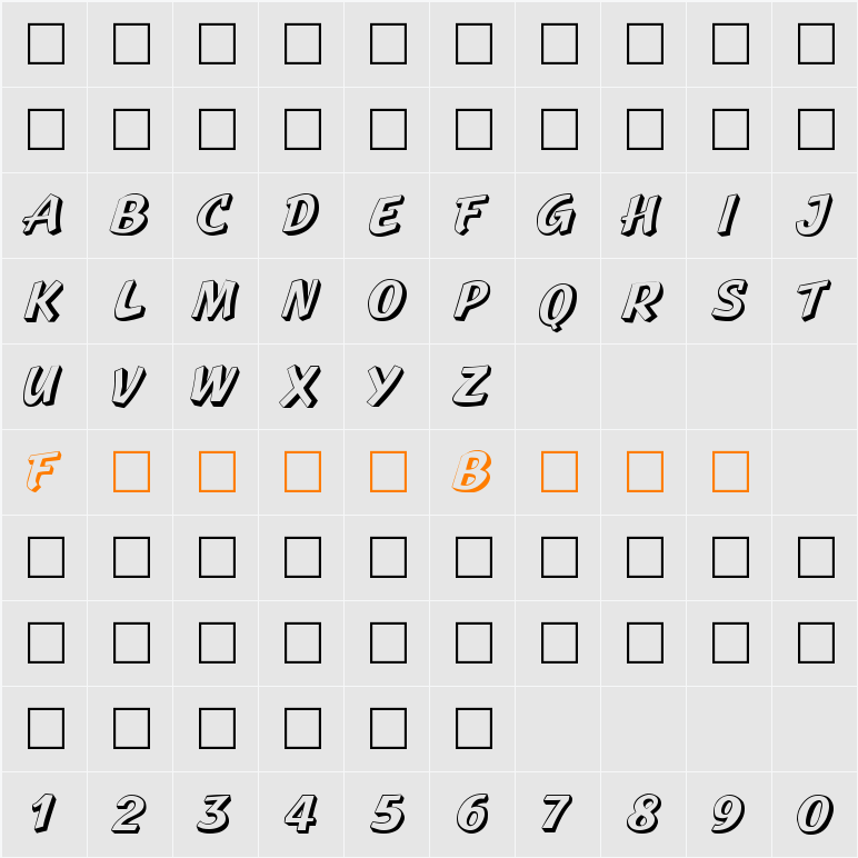 Sprague Character Map