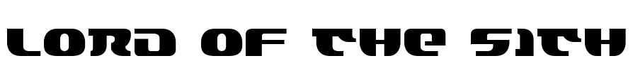 Lord of the Sith Font Image
