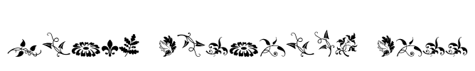 Rough Fleurons Free Font Image