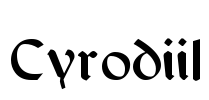 Cyrodiil Font Image