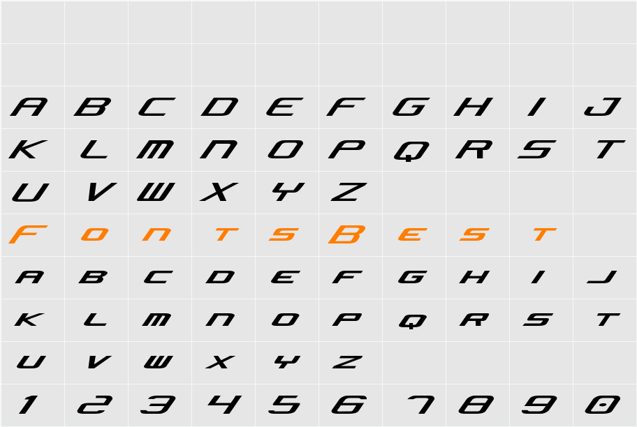 Concielian Jet Character Map