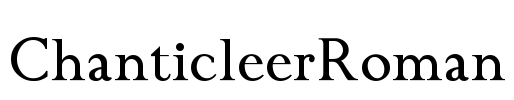 ChanticleerRoman Font Image