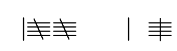 Tally Mark Font Image