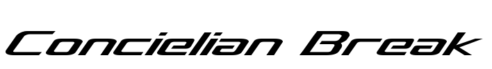 Concielian Break Font Image