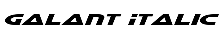 Galant Italic Font Image