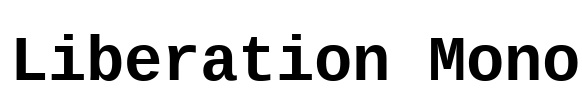 Liberation Mono Font Image