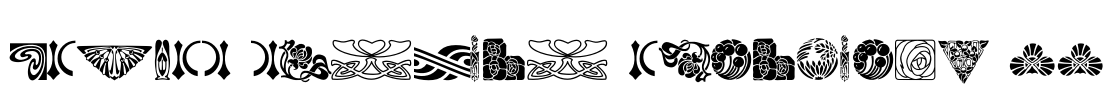 BOUTON Nouveau Ornaments II Font Image