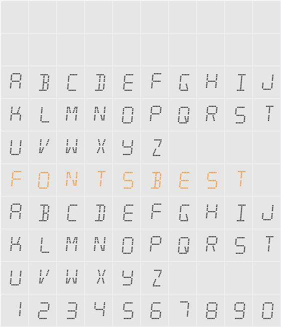 Minisystem Character Map