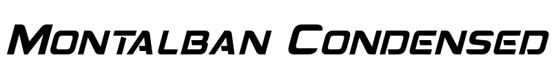 Montalban Condensed Font Image
