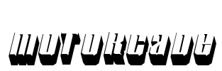 Motorcade Font Image