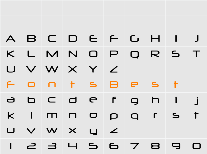 Neuropol Character Map