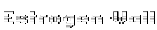 Estrogen-Wall Font Image