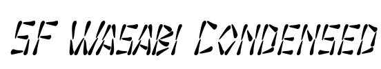SF Wasabi Condensed Font Image