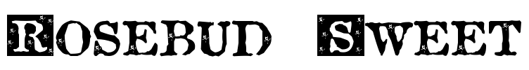Rosebud Sweet Font Image