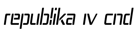 Republika IV Cnd Font Image
