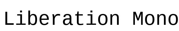 Liberation Mono Font Image