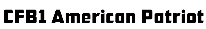 CFB1 American Patriot Font Image