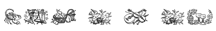 Jahreskreis Font Image