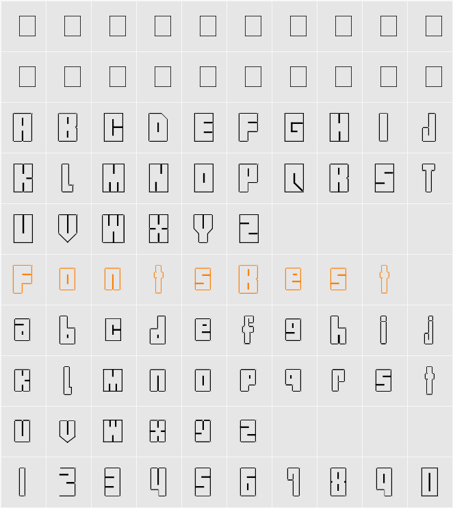 Street Block Character Map