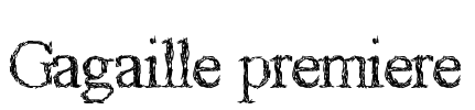 Gagaille premiere Font Image