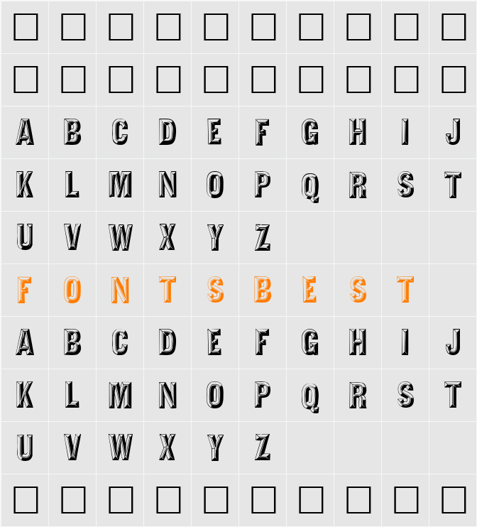 Tejaratchi Character Map