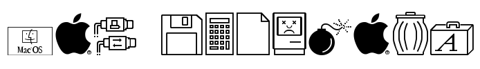 Mac Dingbats Font Image