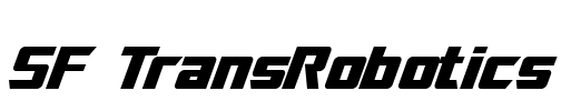 SF TransRobotics Font Image