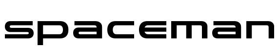 spaceman Font Image