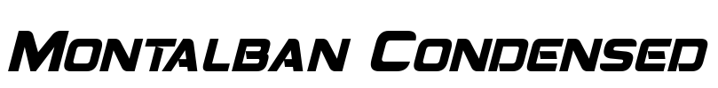 Montalban Condensed Font Image